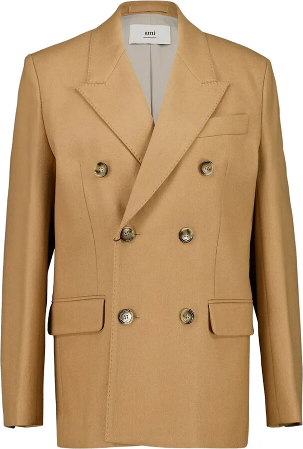 AMI Paris Double-Breasted Wool Blazer