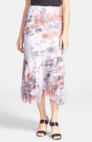 Thumbnail for your product : Komarov Print Chiffon Asymmetrical Long Skirt