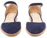 Thumbnail for your product : Gabriela Hearst Riley Suede Mary Jane Flats - Navy