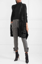 Thumbnail for your product : Karl Donoghue Reversible Shearling And Leather Gilet - Black