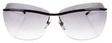 Thumbnail for your product : Saint Laurent Rimless Browbar Sunglasses
