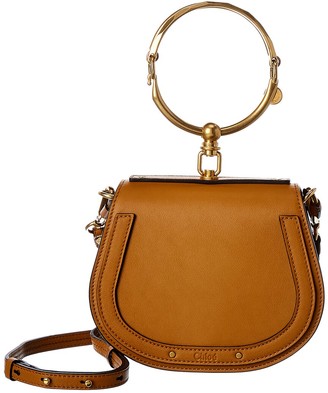 Chloé Nile Small Leather & Suede Bracelet Bag