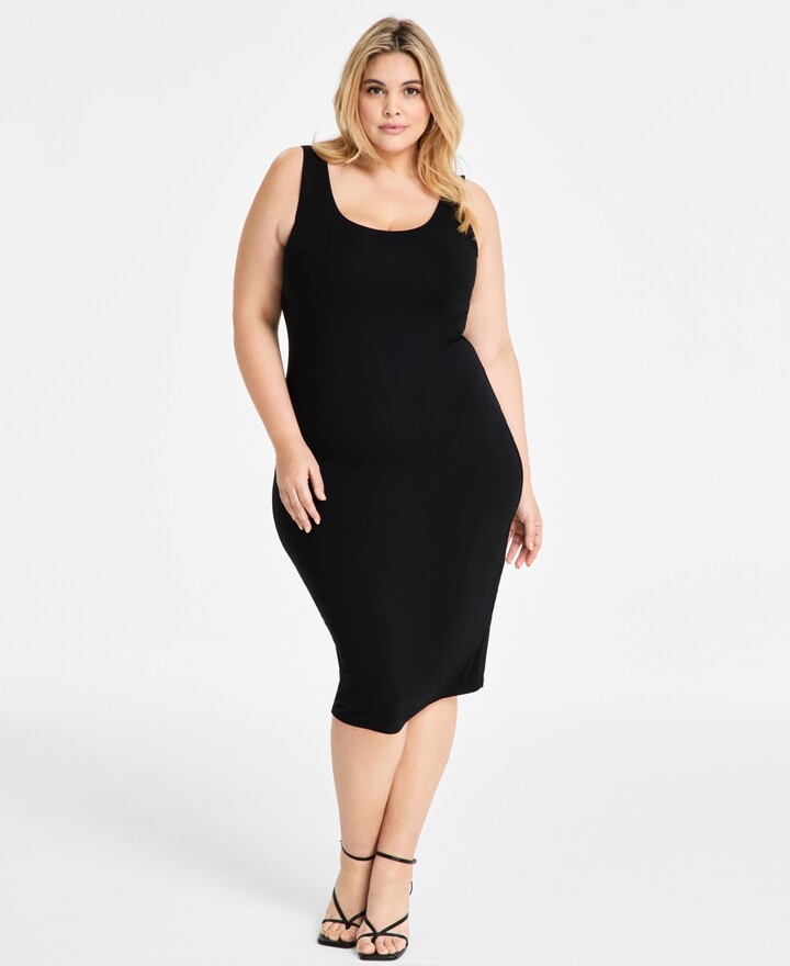 Midi Dress Macys Plus Size Party Dresses Nina Parker Trendy Plus