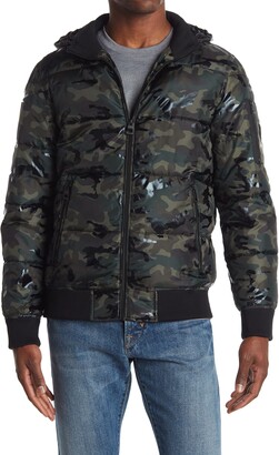 guess camouflage coats & jackets
