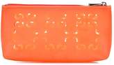 Thumbnail for your product : Coccinelle laser-cut pouch