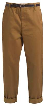 Golden Goose Golden cotton-twill cropped chino trousers