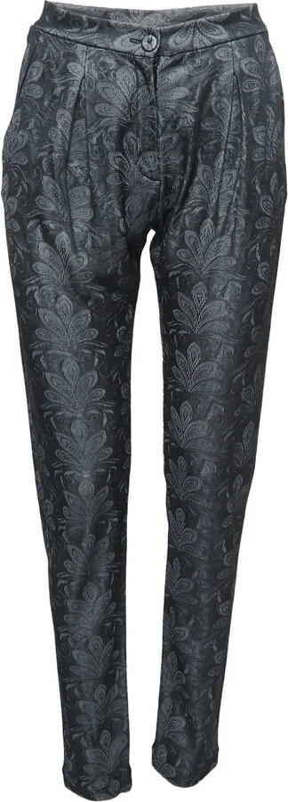 Emporio Armani Pre-Owned Floral Button Trousers