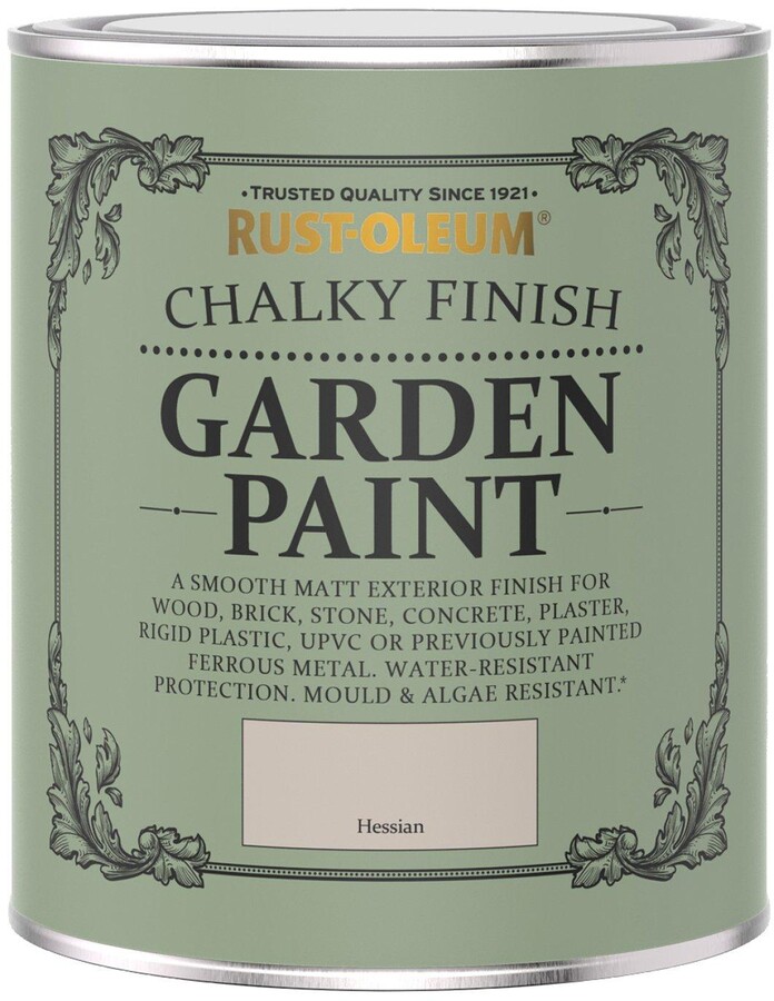 Rust Oleum Chalky Finish 750 Ml Garden Furniture Paint Hessian