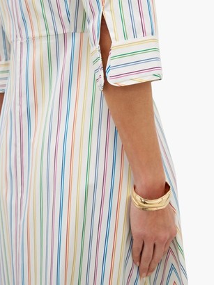 Evi Grintela Amaryllis Striped Cotton Shirt Dress - Multi