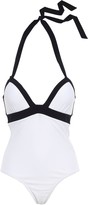 Thumbnail for your product : Heidi Klein Stretch-pique Halterneck Swimsuit