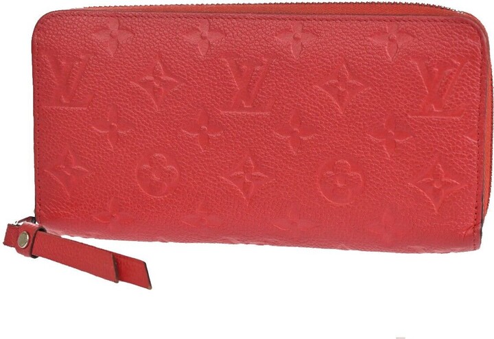 Louis Vuitton Zippy Wallet Red Leather Wallet (Pre-Owned) - ShopStyle