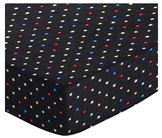 SheetWorld Extra Deep Fitted Portable / Mini Crib Sheet - Primary Colorful Pindots Woven - Made In USA