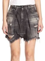 Thumbnail for your product : R 13 Distressed Harem Denim Shorts