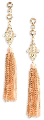 Leith Women's Crystal Fringe Earrings