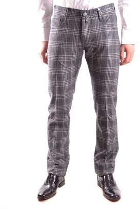 Jacob Cohen Men's Grey Wool Pants.