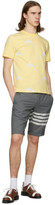 Thumbnail for your product : Thom Browne Yellow All Over Dolphin Icocn T-Shirt