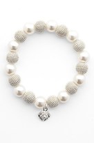 Thumbnail for your product : Anne Klein Faux Pearl Stretch Bracelet
