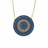 Thumbnail for your product : Gold Multicolor Round Disc Necklace