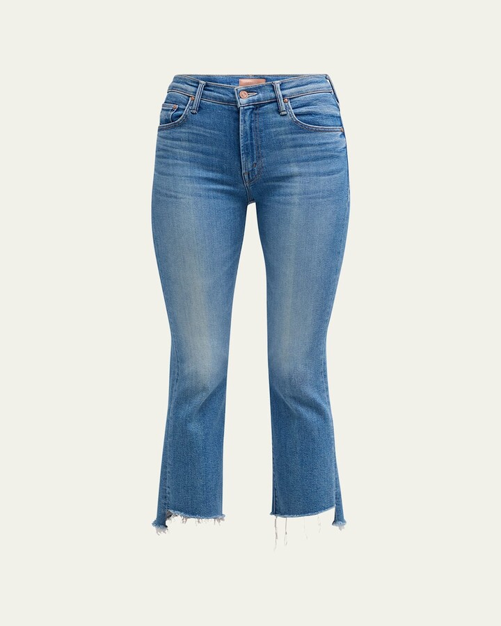 Mother The Insider Crop Step Fray Jeans