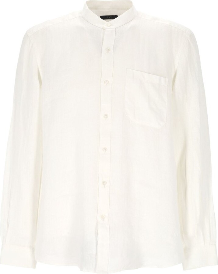 Fay Mandarin Collar Shirt