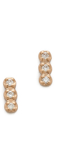 Thumbnail for your product : ginette_ny Triple Diamond Stud Earrings