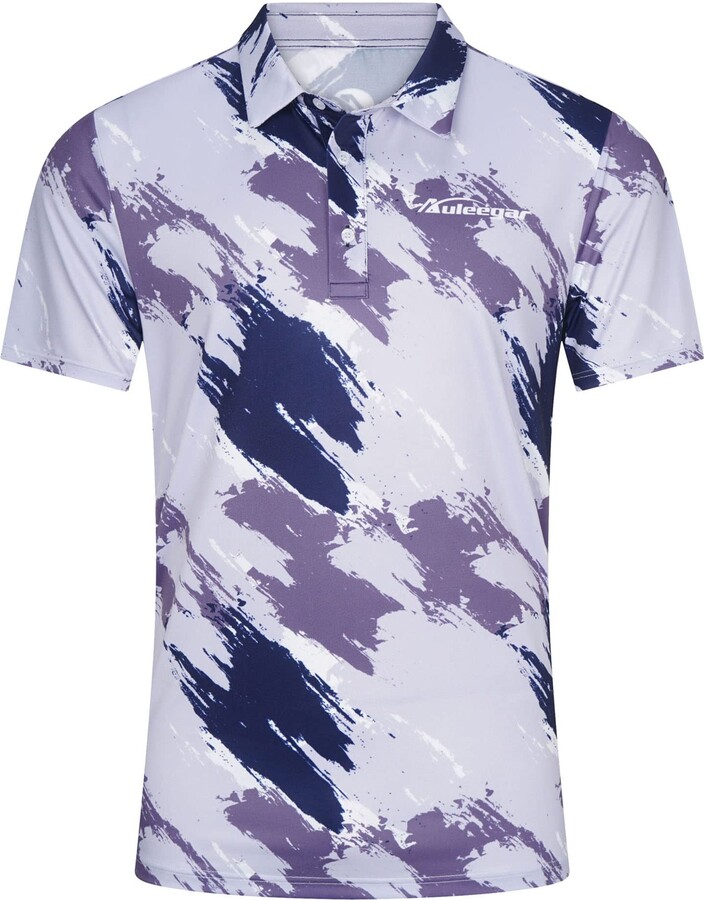 AULEEGAR Golf Shirt for Men Adult Short-Sleeved Hiking Fishing Sun  Protection T-Shirts Grey L ShopStyle