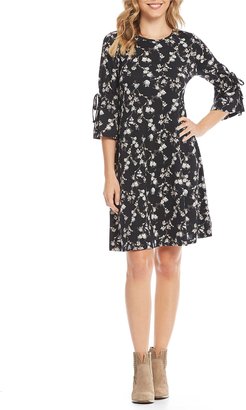 Westbound Printed Bell Sleeve Dress