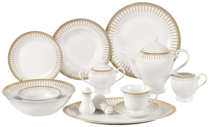 Lorren Home Trends Aria 57-pc Dinnerware Set Service for 8