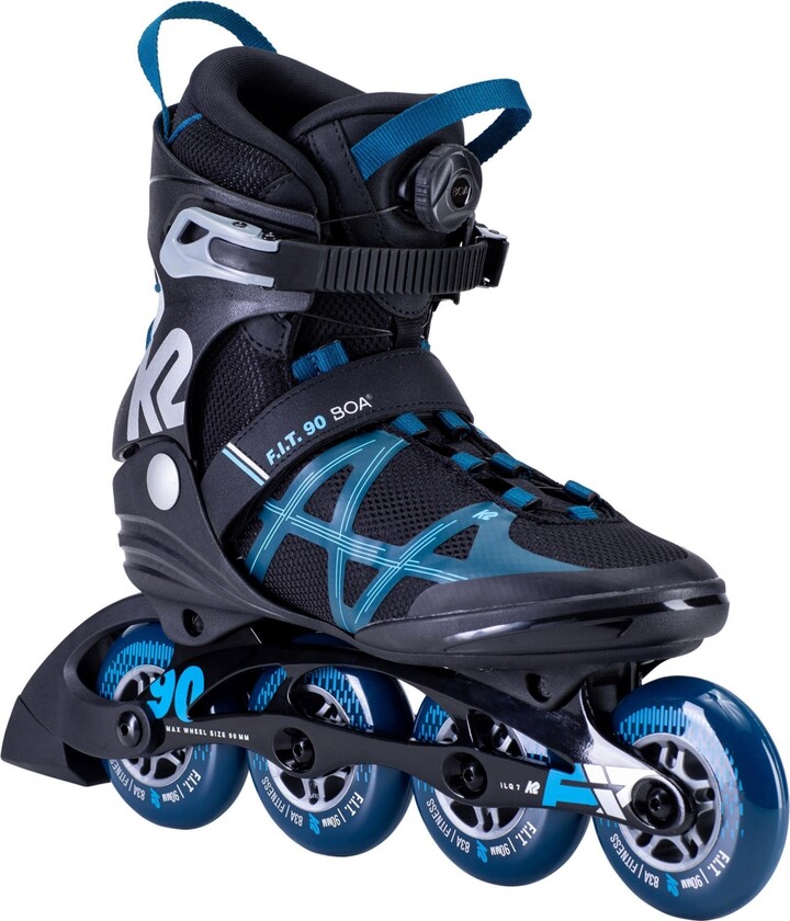K2 F.i.t. 90 Boa Mens Inline Skates - Black/blue
