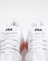 Thumbnail for your product : Fila interation sneakers in off white and pink