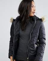Thumbnail for your product : Brave Soul Zip Padded Coat