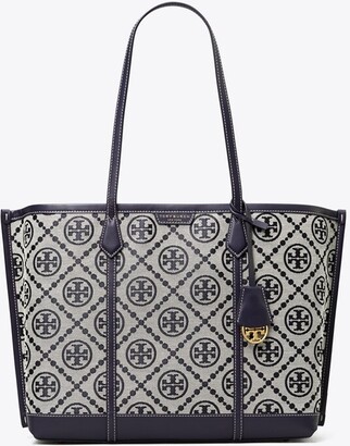 Tory Burch, Bags, Tory Burch Perry T Monogram Small Triple Compartment  Tote Nwot