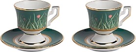 Espresso Cup & Saucer Set of 2 in Libellula - Homeware | La DoubleJ US
