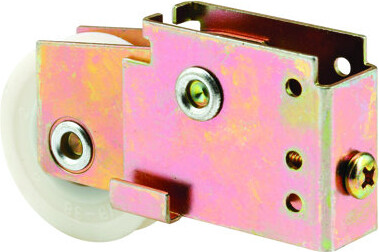 Mirror Door Roller, Unique Housing, 1-1/2 in. Nylon Grooved Roller (Single Pack)