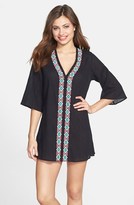 Thumbnail for your product : La Blanca Embroidered Cover-Up Caftan