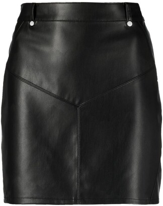 Patrizia Pepe Panelled High-Waist Mini Skirt