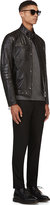 Thumbnail for your product : Belstaff Black Grained Leather Weybridge Jacket
