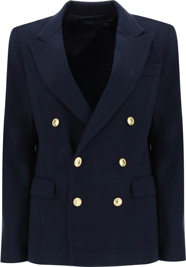 Navy Blue Blazer With Gold Buttons | ShopStyle UK