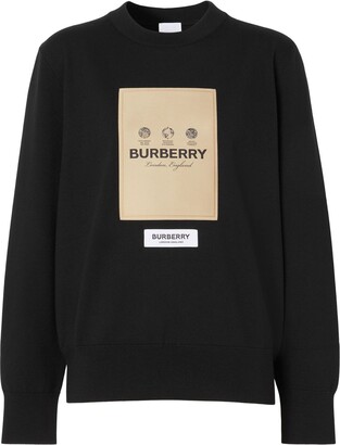 Burberry Logo-Patch Sweatshirt - ShopStyle Jumpers & Hoodies