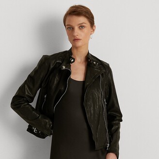 Ralph Lauren Leather Jacket Women | Shop the world's largest collection of  fashion | ShopStyle
