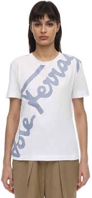 Ferragamo Logo Patch Cotton Jersey T-shirt