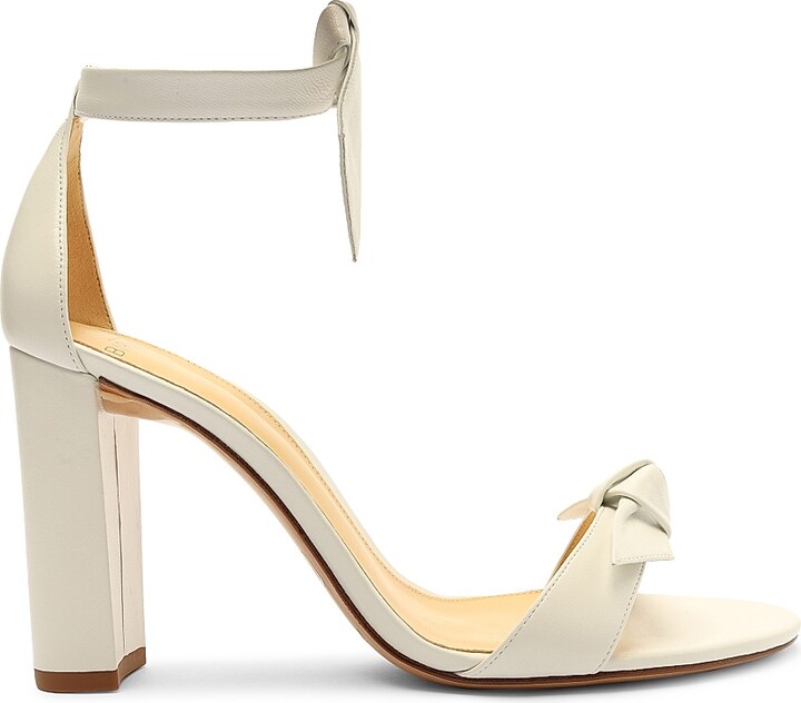 Alexandre Birman Women's Clarita Leather Ankle-Strap Sandals - White - Size 6