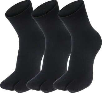 La Vogue 3 Pairs Unisex Warm Flip Flop Split 2-Toe Tabi Socks
