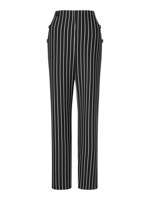 Miss Selfridge Stripe Button Flare Wide Leg Trousers