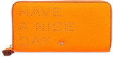 Thumbnail for your product : Anya Hindmarch Have a nice day large zip-around wallet