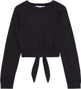 Thumbnail for your product : Rebecca Minkoff Molly Tie-back French Cotton-blend Terry Sweatshirt