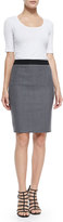 Thumbnail for your product : Elie Tahari Bennet Stretch Flannel Pencil Skirt