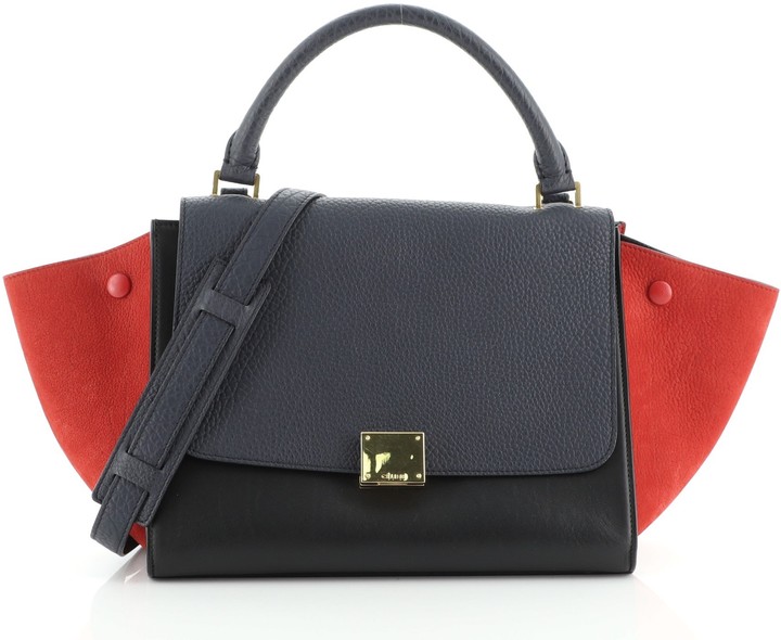 celine tricolor trapeze bag