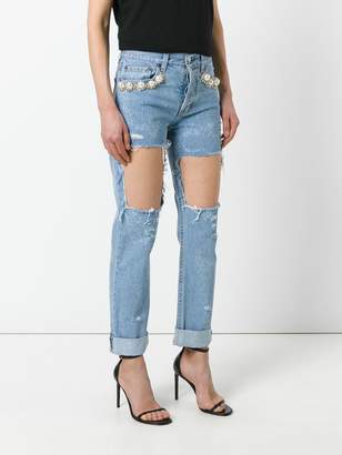 Couture Forte Dei Marmi cut-out jeans
