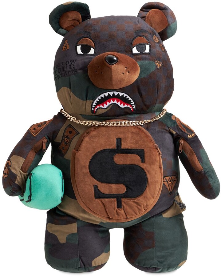 Backpacks Sprayground - Teddy Bear Money backpack in green camo